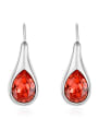 thumb Simple Water Drop austrian Crystals Alloy Stud Earrings 1