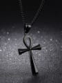 thumb Stainless Steel With Gold Plated Personality Ancient Egypt Cross Necklaces 3