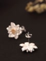 thumb Flower Double Color stud Earring 1