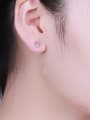 thumb 925 Silver Exquisite Flower Shaped stud Earring 1