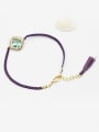 thumb Purple 16K Gold Plated Glass Bracelet 0