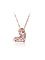 thumb 925 Sterling Silver With Rose Gold Plated Cute Heart Necklaces 0