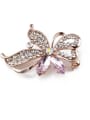 thumb Rose Gold Plated Crystal Brooch 1