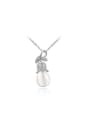 thumb Women Elegant Rosary Shaped Opal Necklace 0