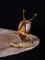 thumb Fashionable Freshwater Pearl Snail-shape Opening Ring 2