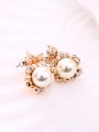 thumb Alloy Rose Gold Plated Fashion Artificial Pearls Two Pieces Jewelry Set 2