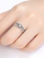 thumb Thai Silver With Cubic Zirconia Vintage Round Free Size Rings 1