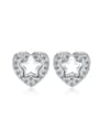 thumb Valentine's Day Gift Micro Pave Zircons Stud Earrings 0