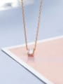 thumb Rose Gold Zircon Necklace 0