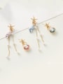 thumb Stainless Steel With Imitation Gold Plated Cute Charm Tassels Earrings 0