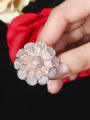 thumb Copper With Cubic Zirconia Luxury Flower Statement Rings 2