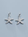 thumb 925 Sterling Silver With Cubic Zirconia  Fashion Sea Star  Pendants 1
