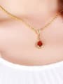 thumb Copper Alloy 24K Gold Plated Creative Zircon Women Necklace 1