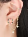 thumb Copper With  Cubic Zirconia Fashion Charm Stud Earrings 1
