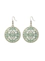 thumb Personalized Antique Bronze Plated Hollow Round Exaggerated Earrings 0