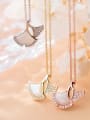 thumb 925 Sterling Silver With Shell Simplistic Irregular Necklaces 3