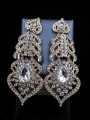 thumb Heart shaped Glass Rhinestones Two Pieces Jewelry Set 2