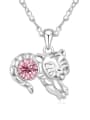 thumb Fashion Cubic austrian Crystal Tiger Pendant Alloy Necklace 4