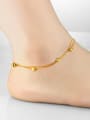 thumb Simple Beads Chain Gold Plated Women Anklet 1