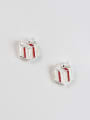 thumb Tiny Christmas Gift Box Stud Earrings 0