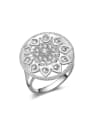 thumb Best-selling Flower Pattern Zircons Women Ring 0