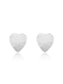 thumb Drawing Heart-shape Fashion Stud Earrings 0