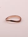 thumb Irregular Single Line Simple Ring 0