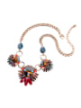 thumb Retro Bohemia Colorful Natural Flower Shaped Necklace 2