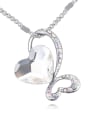thumb Fashion Cubic Heart austrian Crystals Pendant Alloy Necklace 1