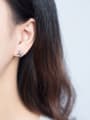 thumb S925 Silver Simple Small Plane Stud cuff earring 1