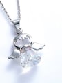 thumb Angel-shaped Crystal Necklace 3