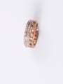 thumb Titanium With Rose Gold Plated Simplistic Round Stacking Rings 3