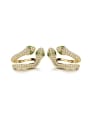 thumb New double-headed snake Earbone clip on individual animal Earrings 0