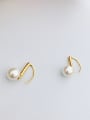 thumb Copper With 18k Gold Plated Trendy Stud Earrings 1