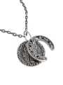 thumb 925 Sterling Silver With Black Gun Plated Vintage English Portrait Coin Double Tag Necklaces 3