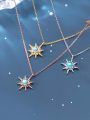 thumb 925 Sterling Silver With Cubic Zirconia Simplistic Star Necklaces 3