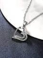 thumb Beautiful Heart Shaped Rhinestones Necklace 2