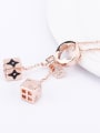 thumb Women 18K Rose Gold Zircon Necklace 1