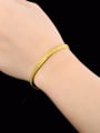 thumb Exquisite Gold Plated Geometric Shaped Copper Bracelet 1