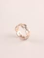 thumb Personality Titanium Rose Gold Hollow Ring 1