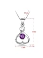 thumb Fashion Hollow Heart Cubic Zirconias Necklace 4