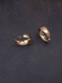 thumb Titanium With Rose Gold Plated Simplistic Geometric Hoop Earrings 0