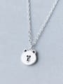 thumb S925 silver sweet baby bear necklace 0