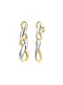thumb Creative Double Color Number Eight Drop Earrings 0