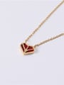 thumb Titanium With Gold Plated Simplistic Heart Locket Necklace 4