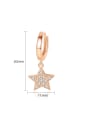 thumb Copper With White Gold Plated Fashion Star Party Drop Earrings 3