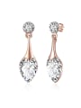 thumb Charming Heart Shaped Zircon Stud Earring 0