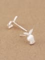 thumb Tiny Bunny Silver stud Earring 1