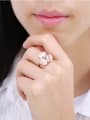 thumb Simply Style Flower Shaped Semi-precious Stone Ring 1