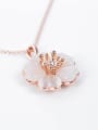thumb Alloy Rose Gold Plated Fashion Opal Flower-shaped Two Pieces Jewelry Set 1